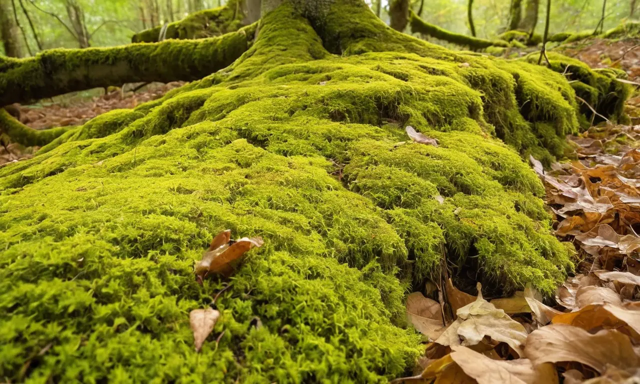 Árbol frondoso con luz y sombras danzantes