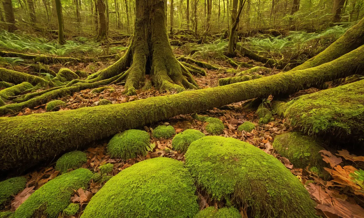 Un bosque vibrante lleno de vida y detalles