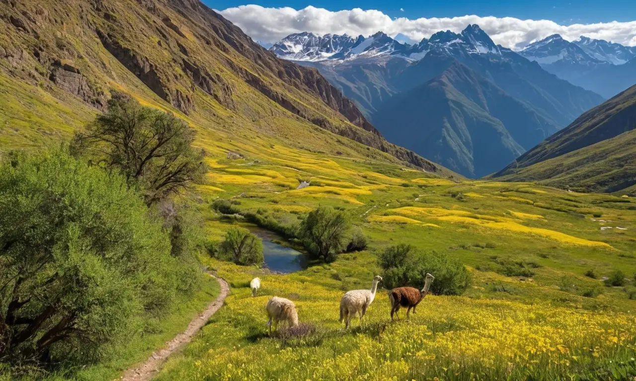 Naturaleza vibrante en perfecta armonía con humanidad