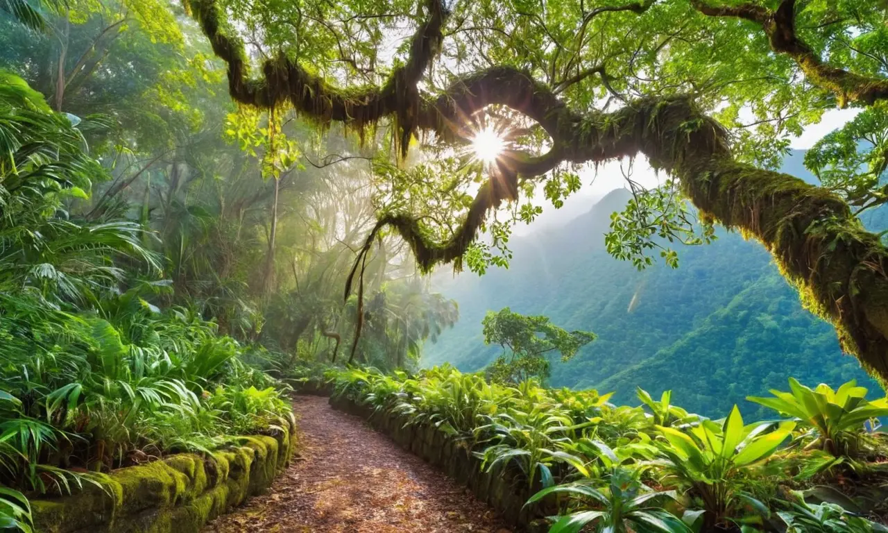 Selva vibrante y ecosistema en perfecta armonía