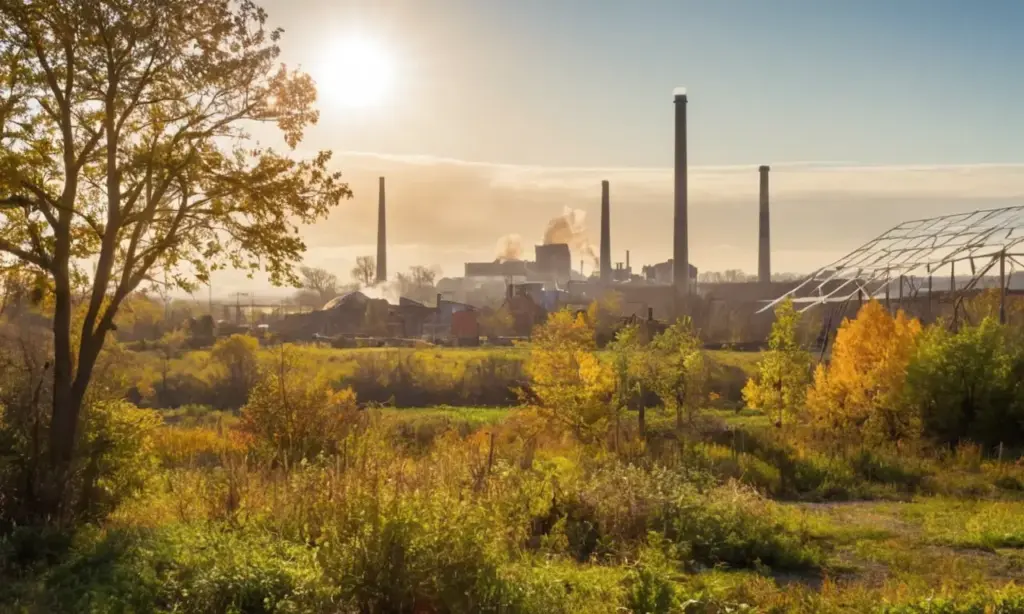 Contraste entre industria contaminante y sostenibilidad