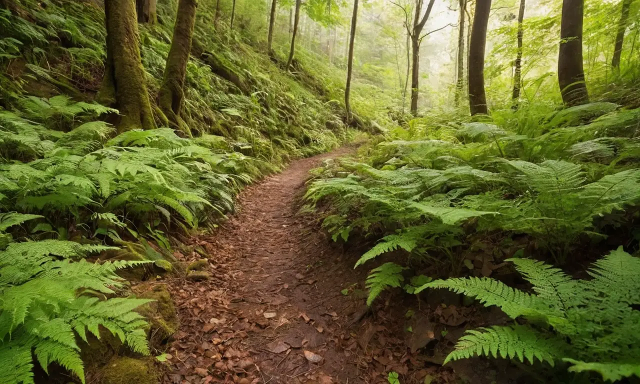 Bosque vibrante con luz, vida y tranquilidad