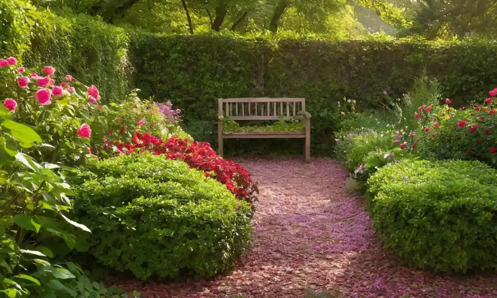 Jardín vibrante y armonioso