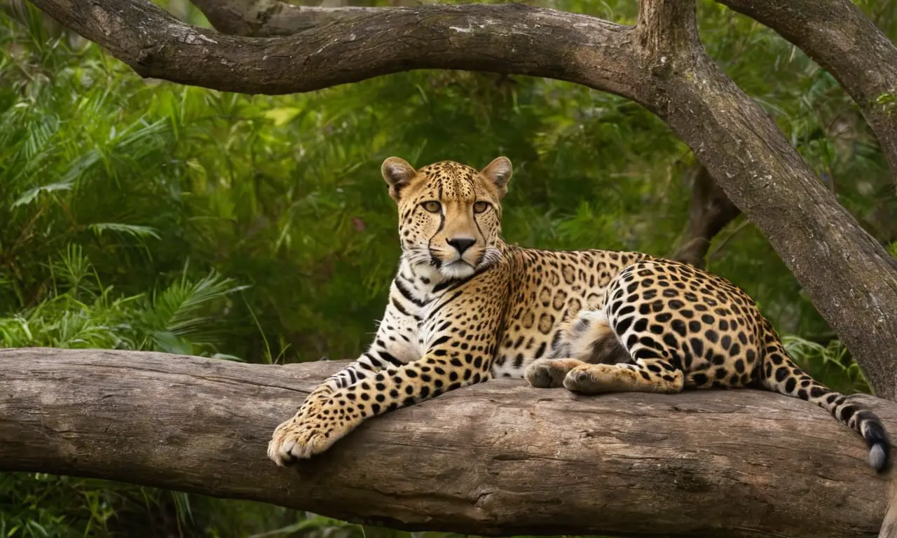 Tres grandes felinos en una savana vibrante