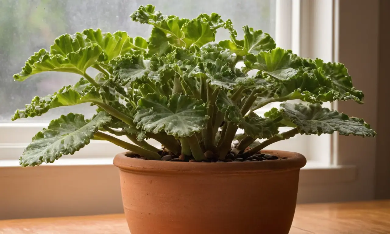 Kalanchoe exuberante en maceta terracota cálida