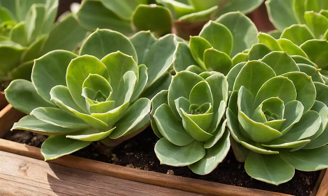 Planta de Kalanchoe exuberante en ambiente sereno