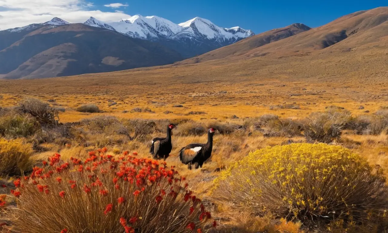 Paisaje andino vibrante y lleno de vida
