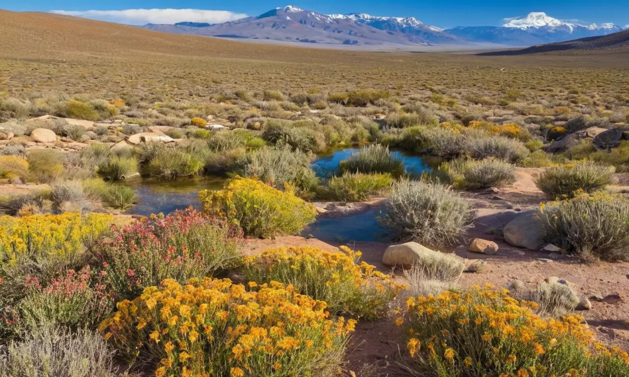 Paisaje altiplánico vibrante y lleno de vida