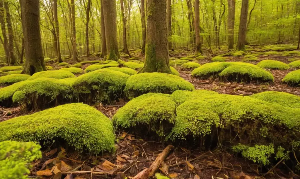 Un bosque vibrante lleno de vida activa