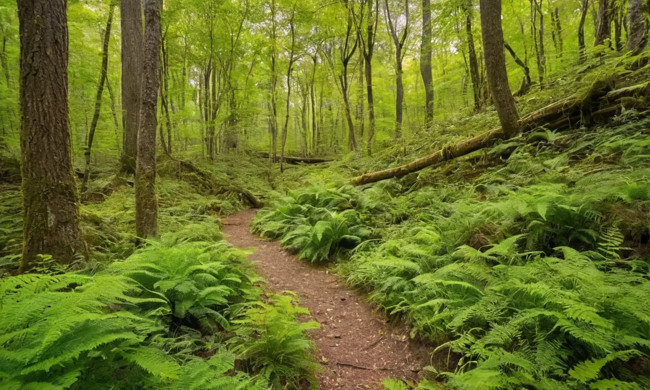 Bosque vibrante que celebra la biodiversidad
