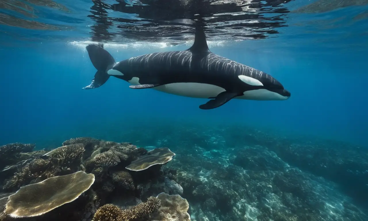 Orca majestuosa simboliza la fragilidad marina