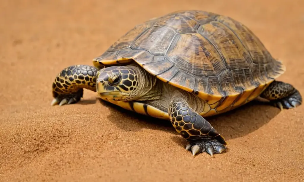 Tortuga en su hábitat natural y sereno