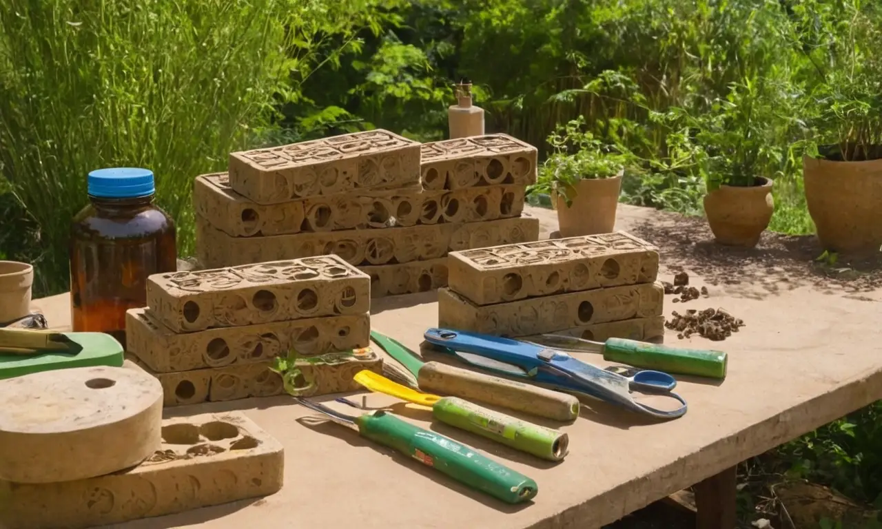 Taller al aire libre con materiales sostenibles