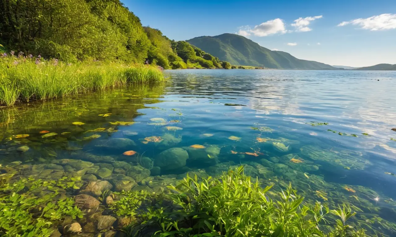 Río sereno rodeado de naturaleza vibrante