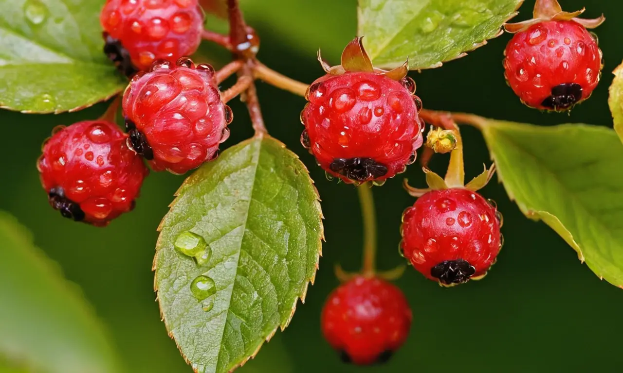 Berries variados brillando en la mañana