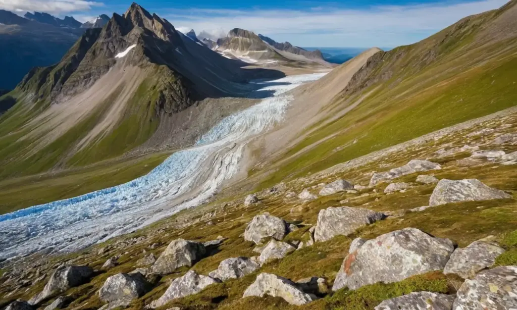 Terreno glaciar impresionante