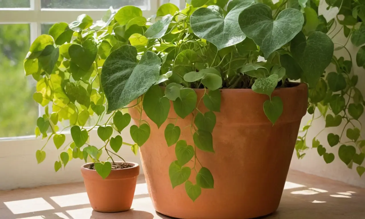 Hojas verdes brillantes crean ambiente sereno