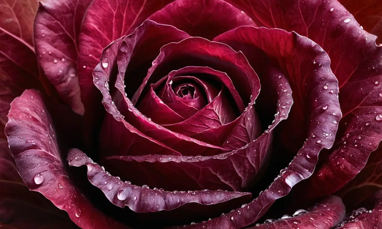 Radicchio vibrante destaca en rusticidad armoniosa