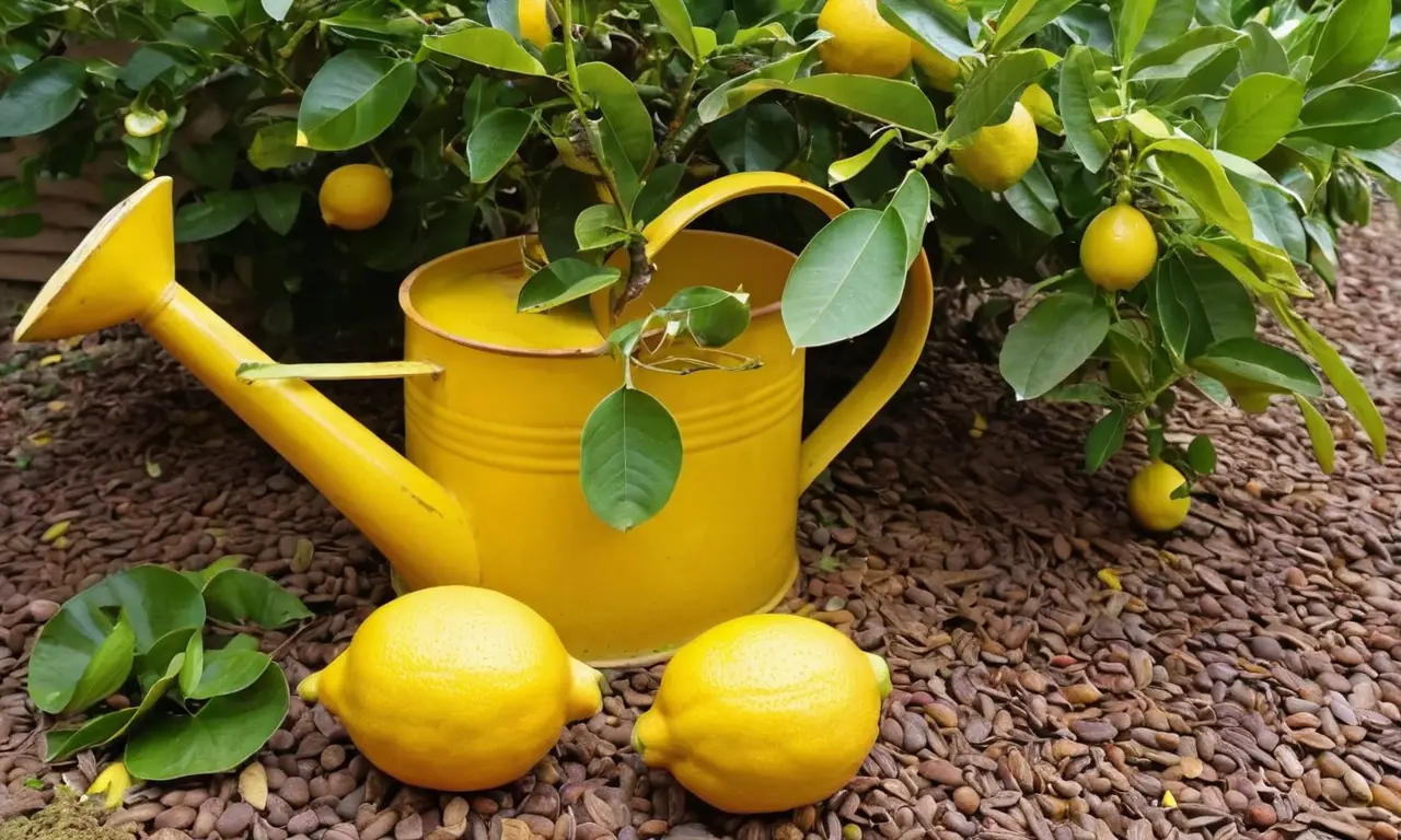 Limonero vibrante con frutos amarillos brillantes