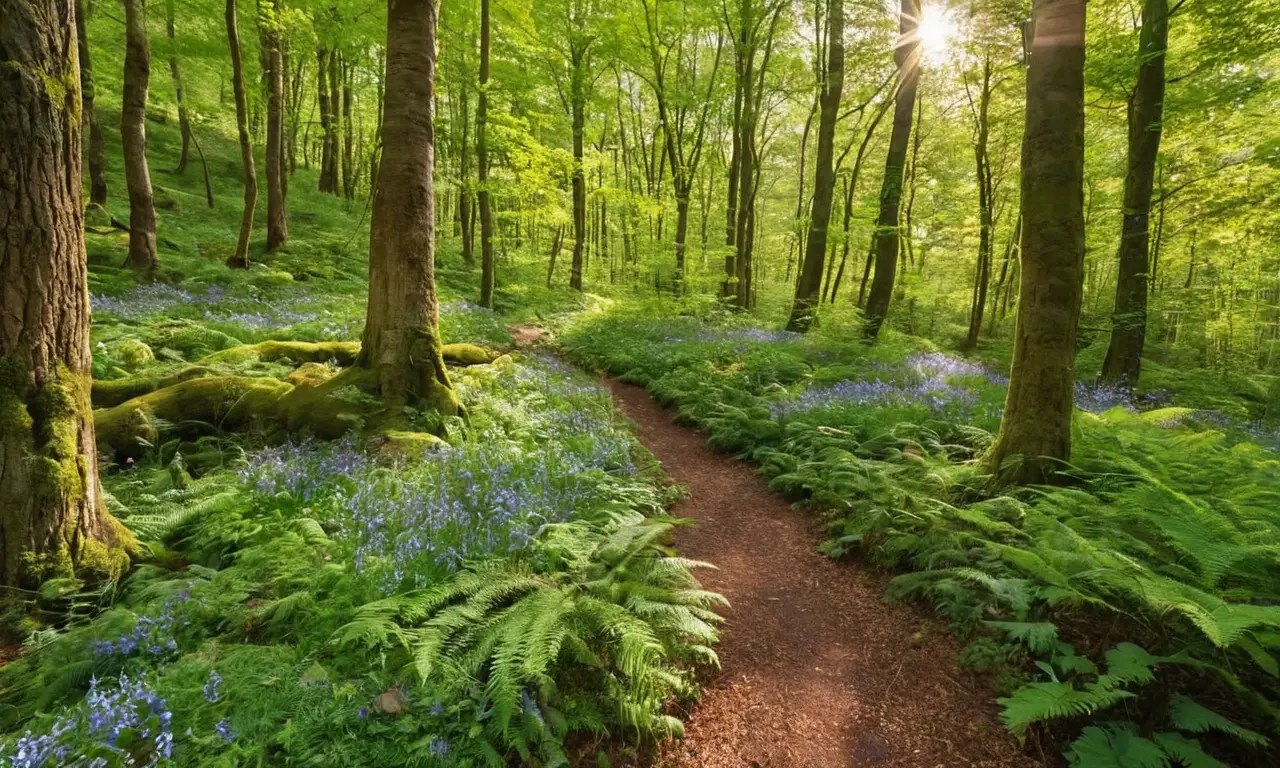 Bosque vibrante y biodiverso en perfecta armonía