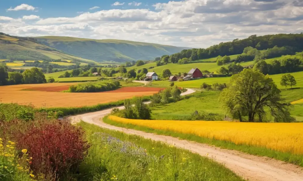 Paisaje diverso y armonioso que invita a explorar