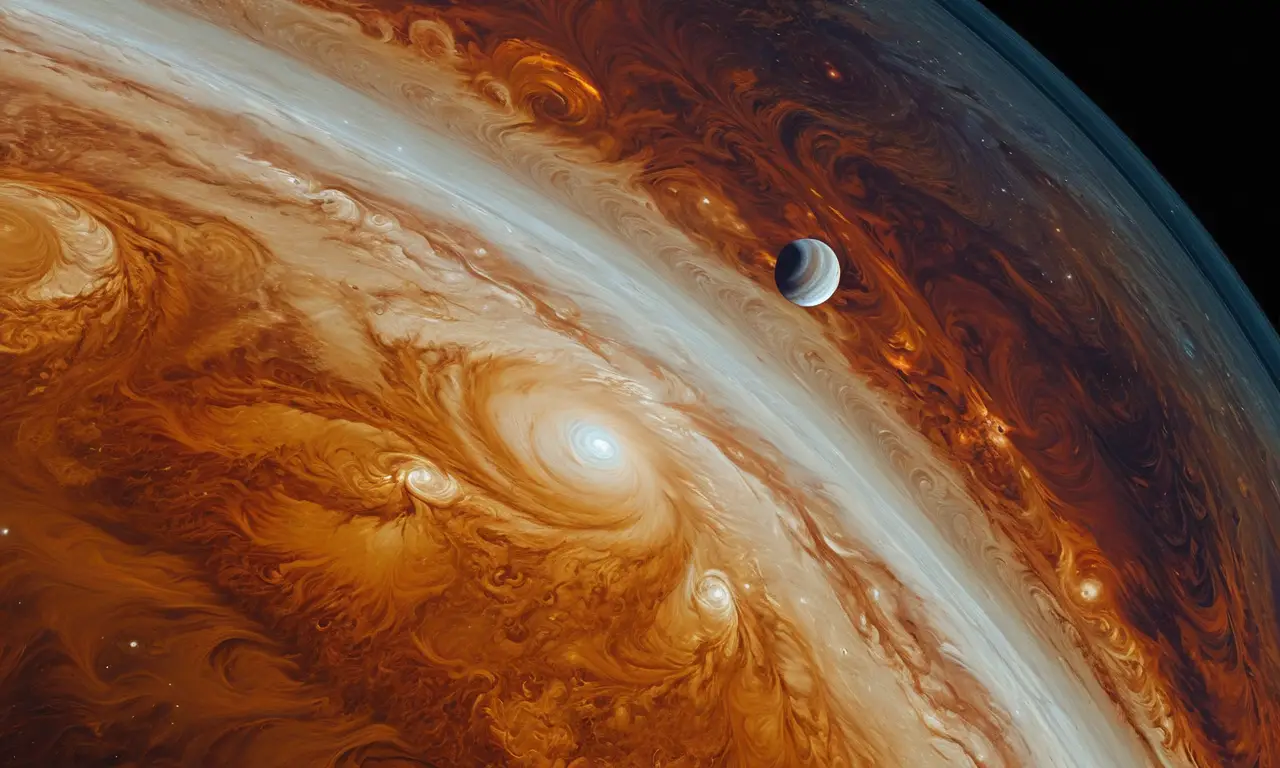 Júpiter y sus lunas, un espectáculo cósmico