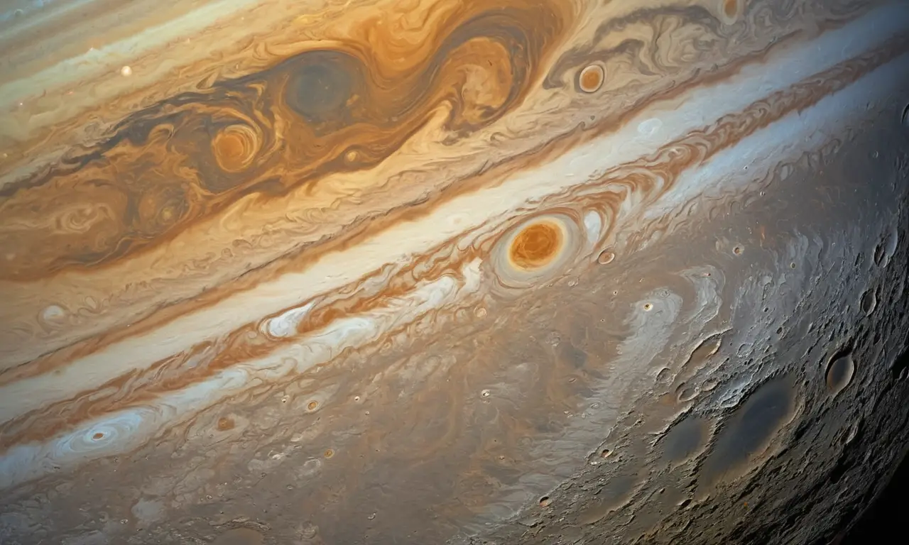 Impresionante vista de Jupiter y sus lunas
