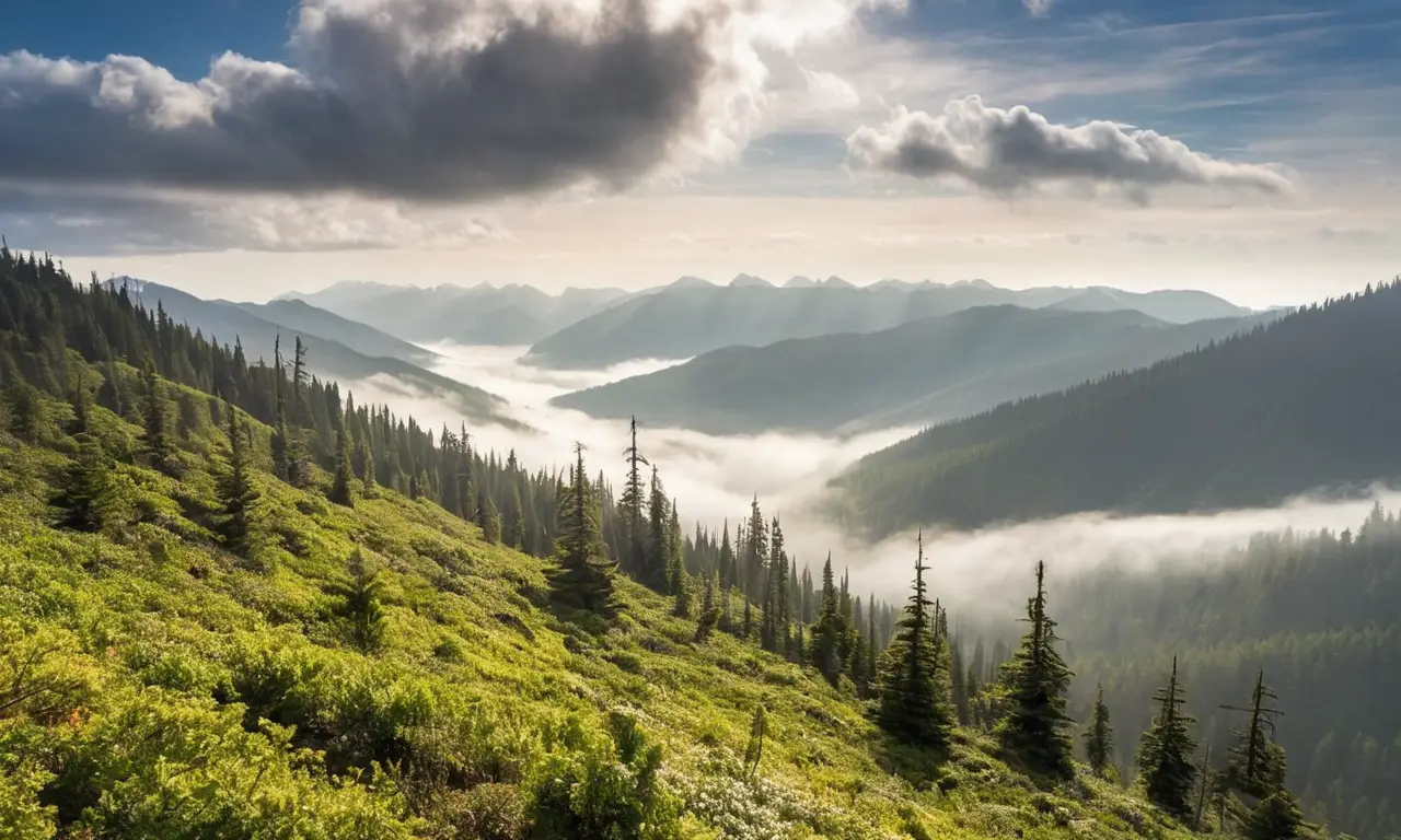 Impresionante paisaje montañoso lleno de belleza