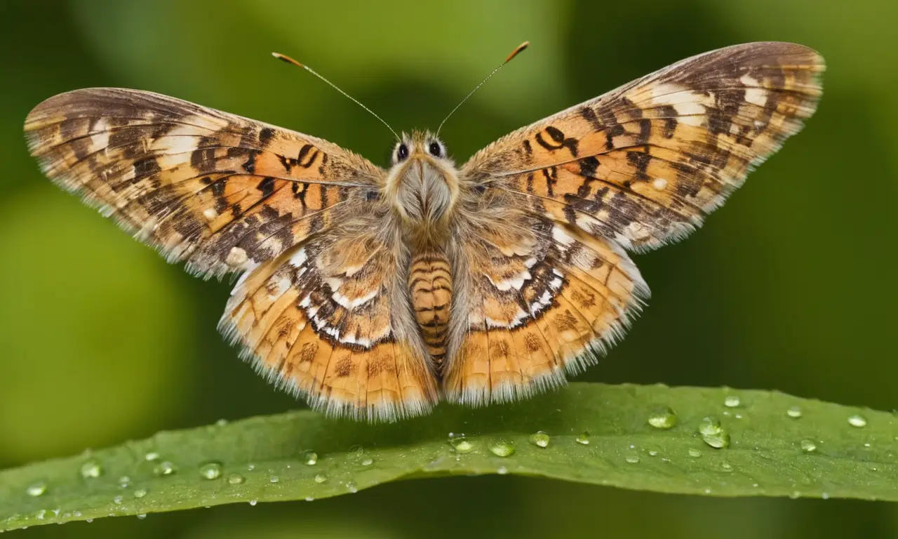 Espectacular mariposa con colores y texturas vibrantes