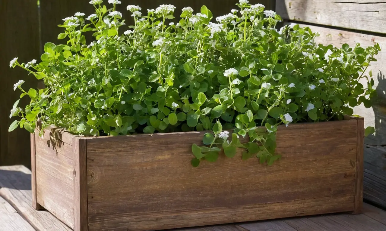 Un vibrante jardín de orégano lleno de vida