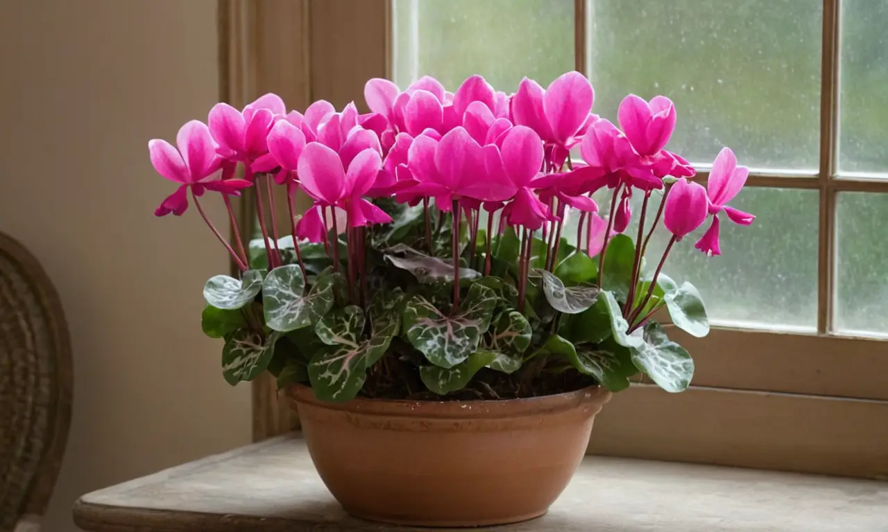 Ciclo de flores rosas en un ambiente sereno