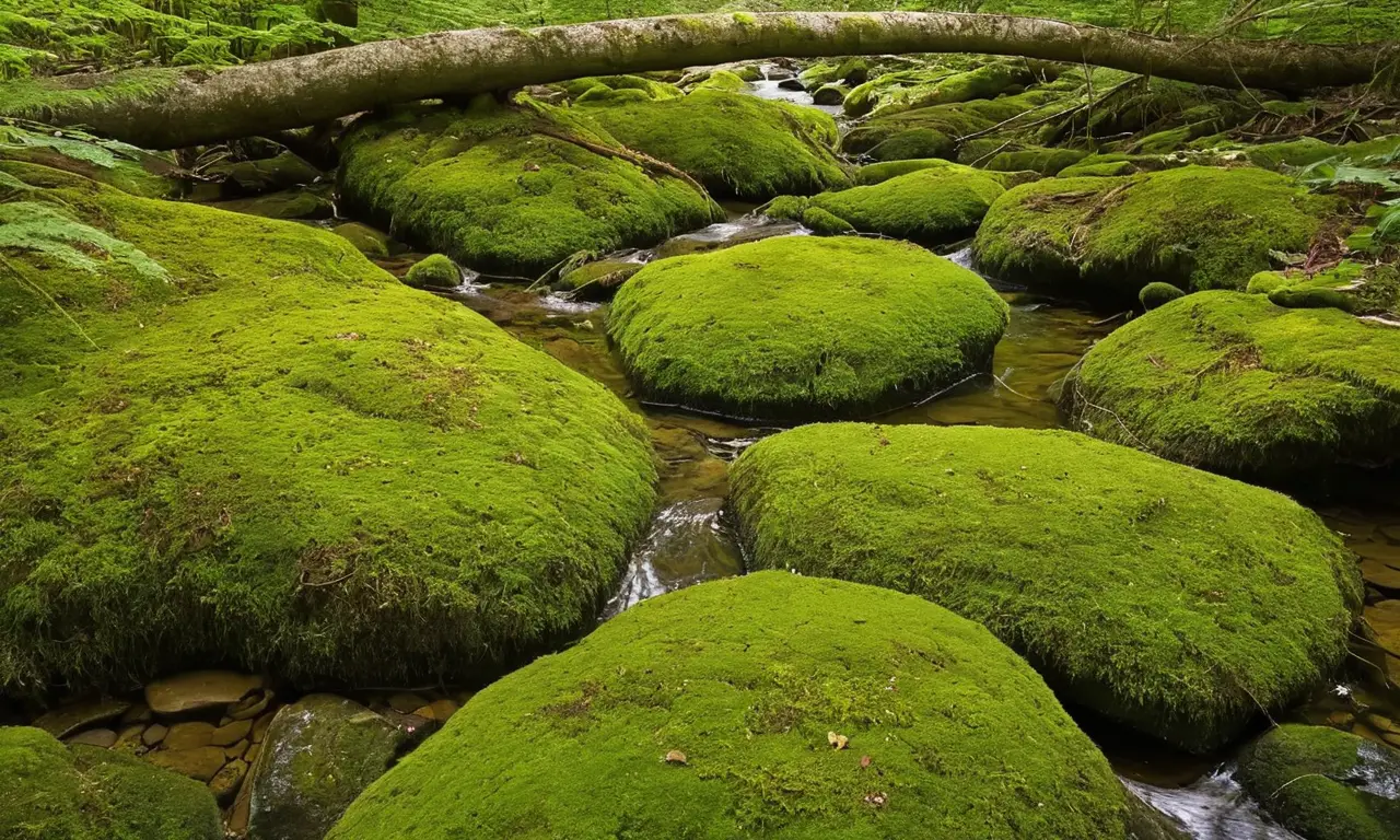 Un bosque iluminado y sereno