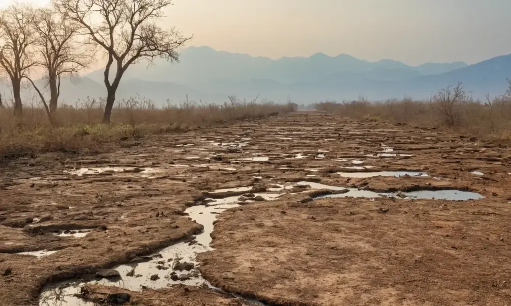 Paisaje desolador con síntomas de resistencia