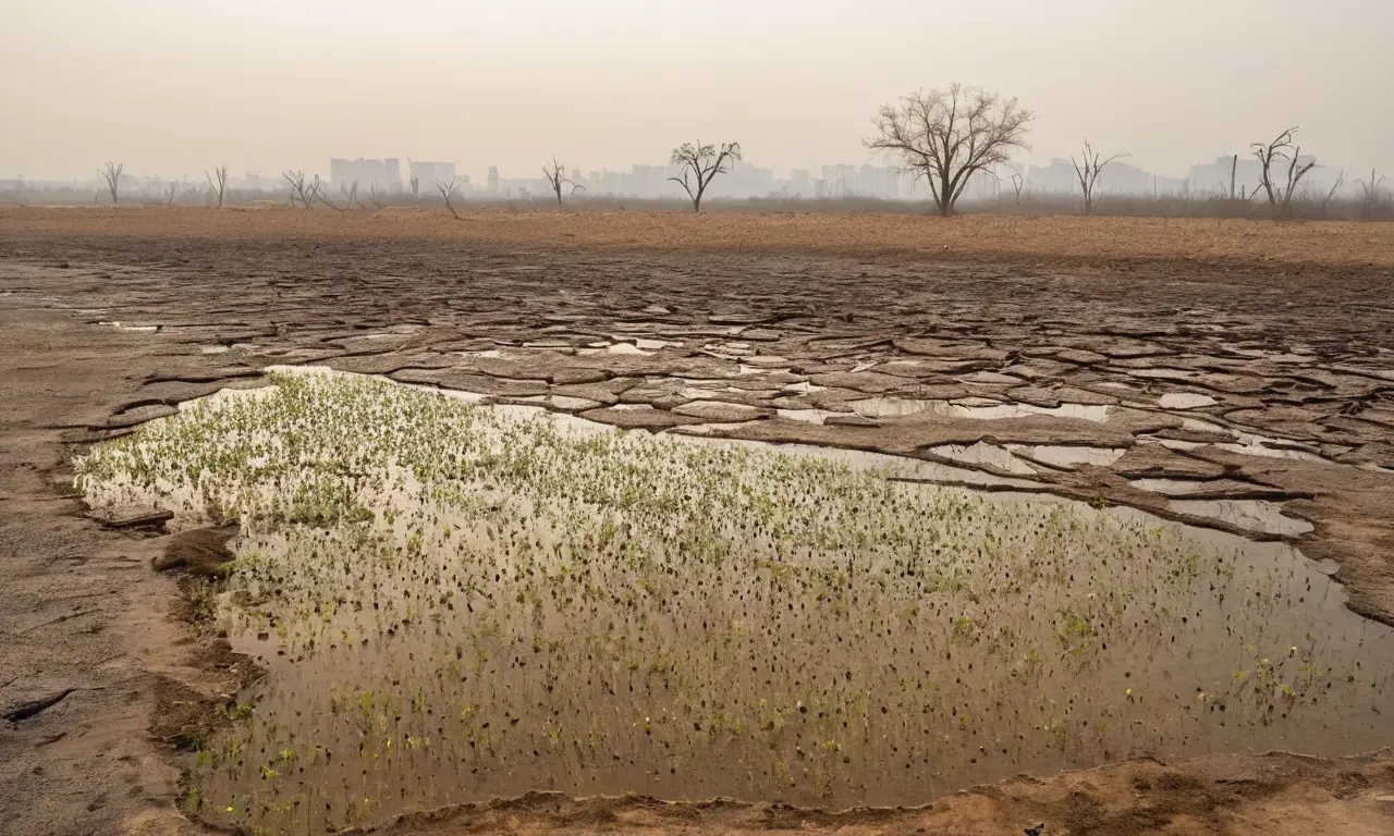 Paisaje devastado, recordatorio de crisis ambiental