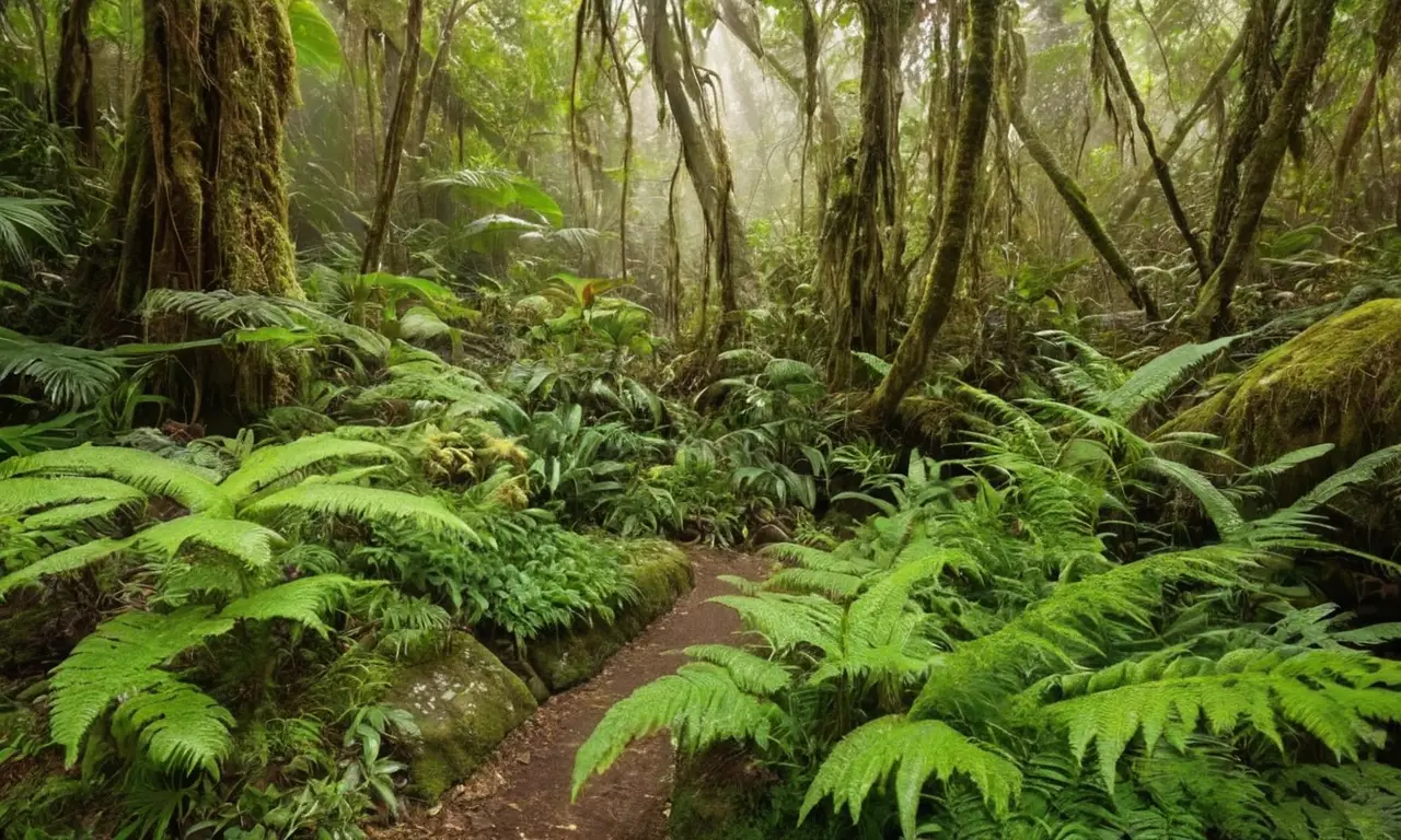Selva tropical vibrante y llena de vida