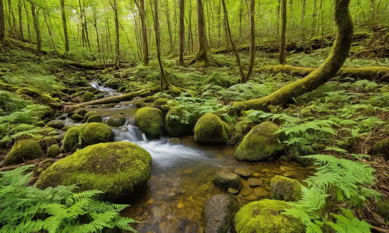 Un bosque vibrante lleno de biodiversidad