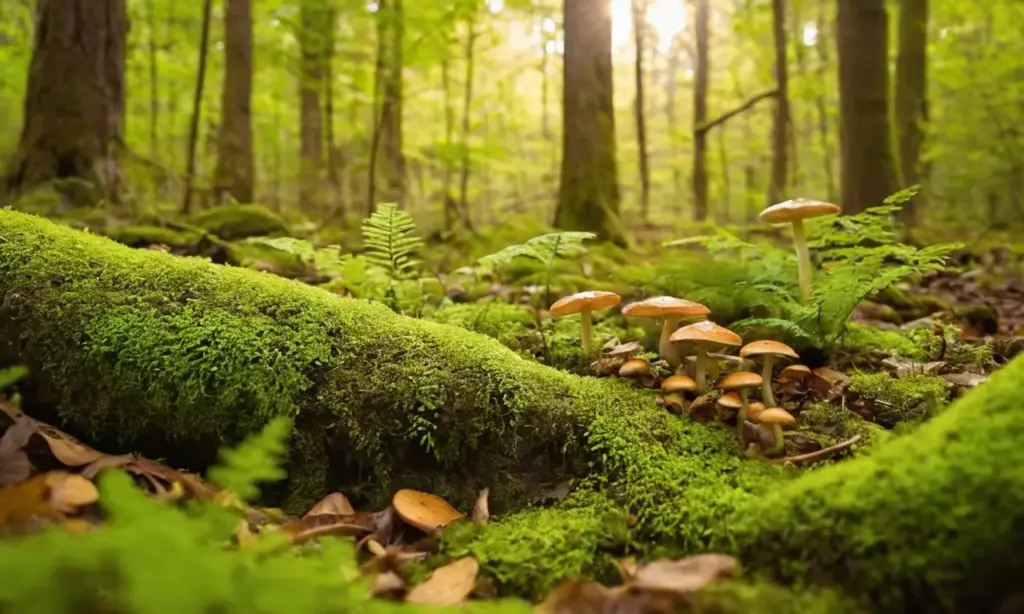 Ecosistema vibrante y diverso en el bosque