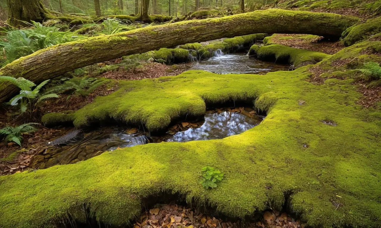 Naturaleza vívida con verdes, flores y luz