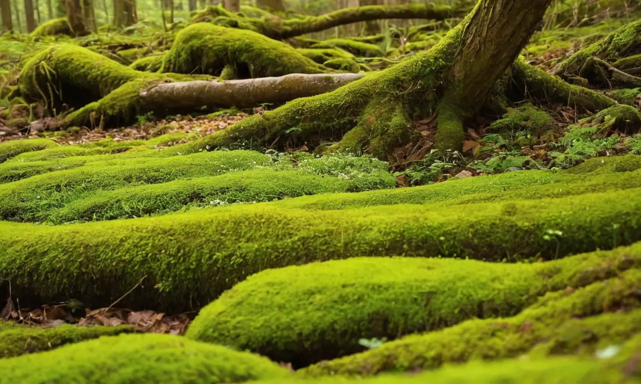 Naturaleza vibrante y detallada en el bosque