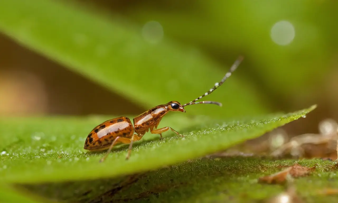 Ecosistema microbiano vibrante en el bosque