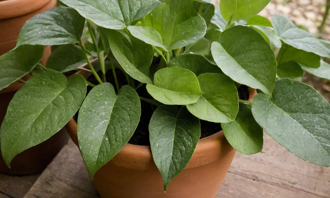 Plantas verdes crean un ambiente tranquilo y acogedor