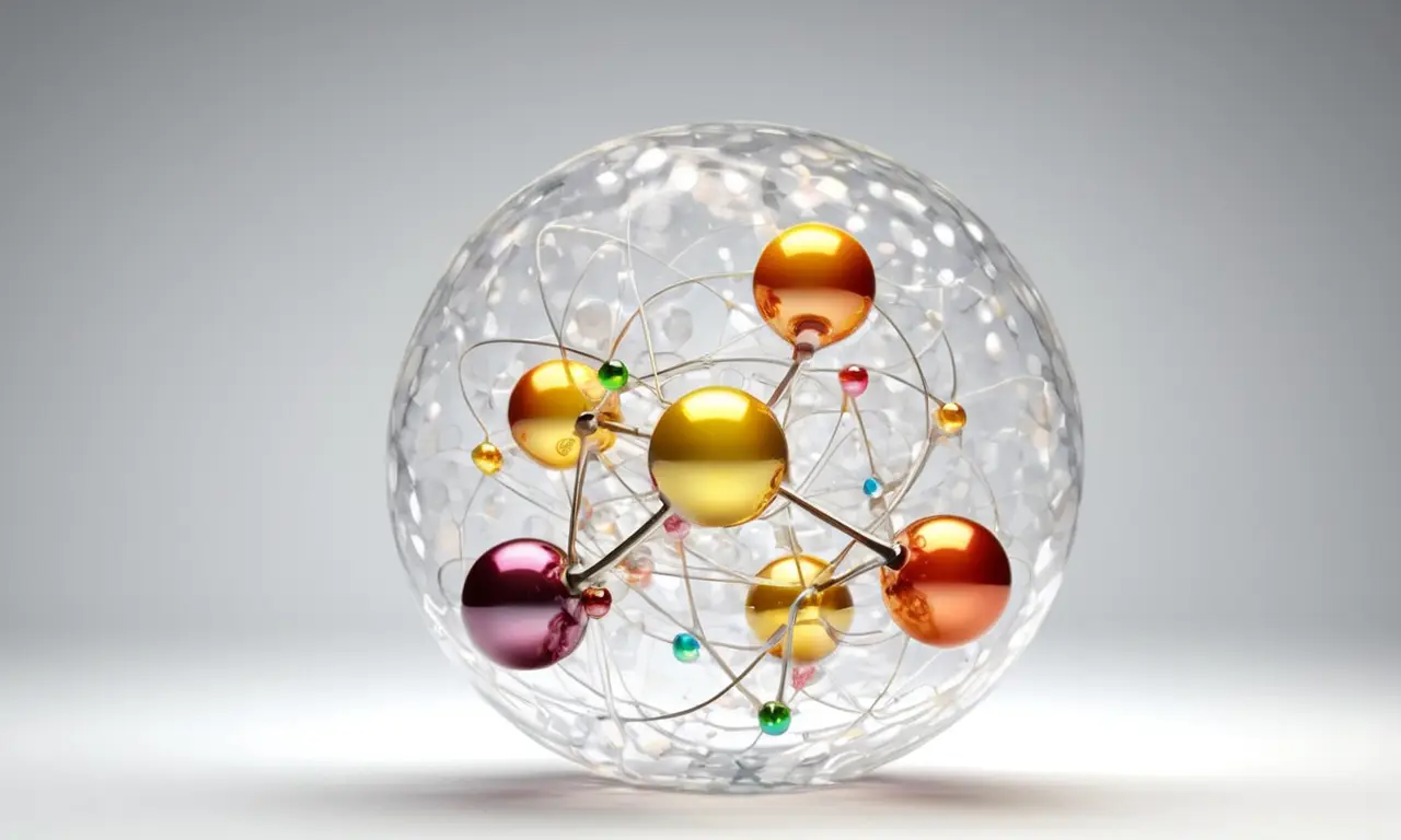 Estructuras moleculares complejas con fondos transparentes
