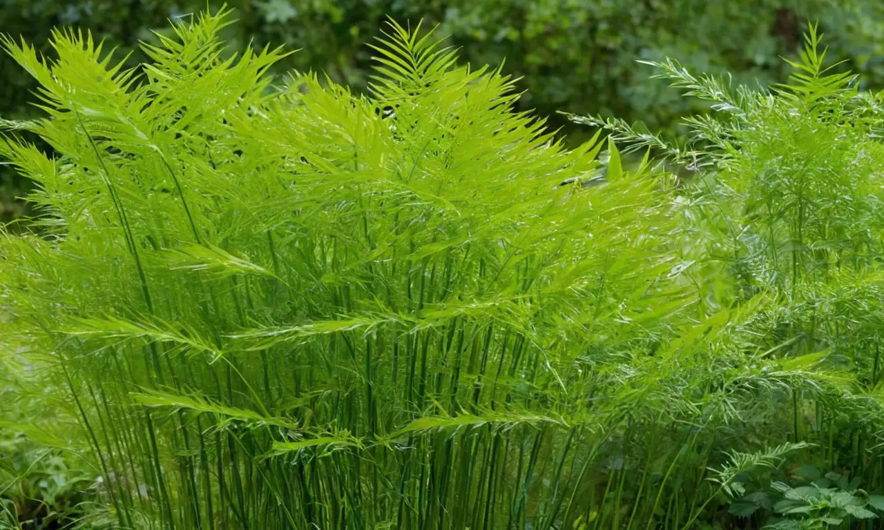 Paisaje natural de monocotiledóneas con luz suave