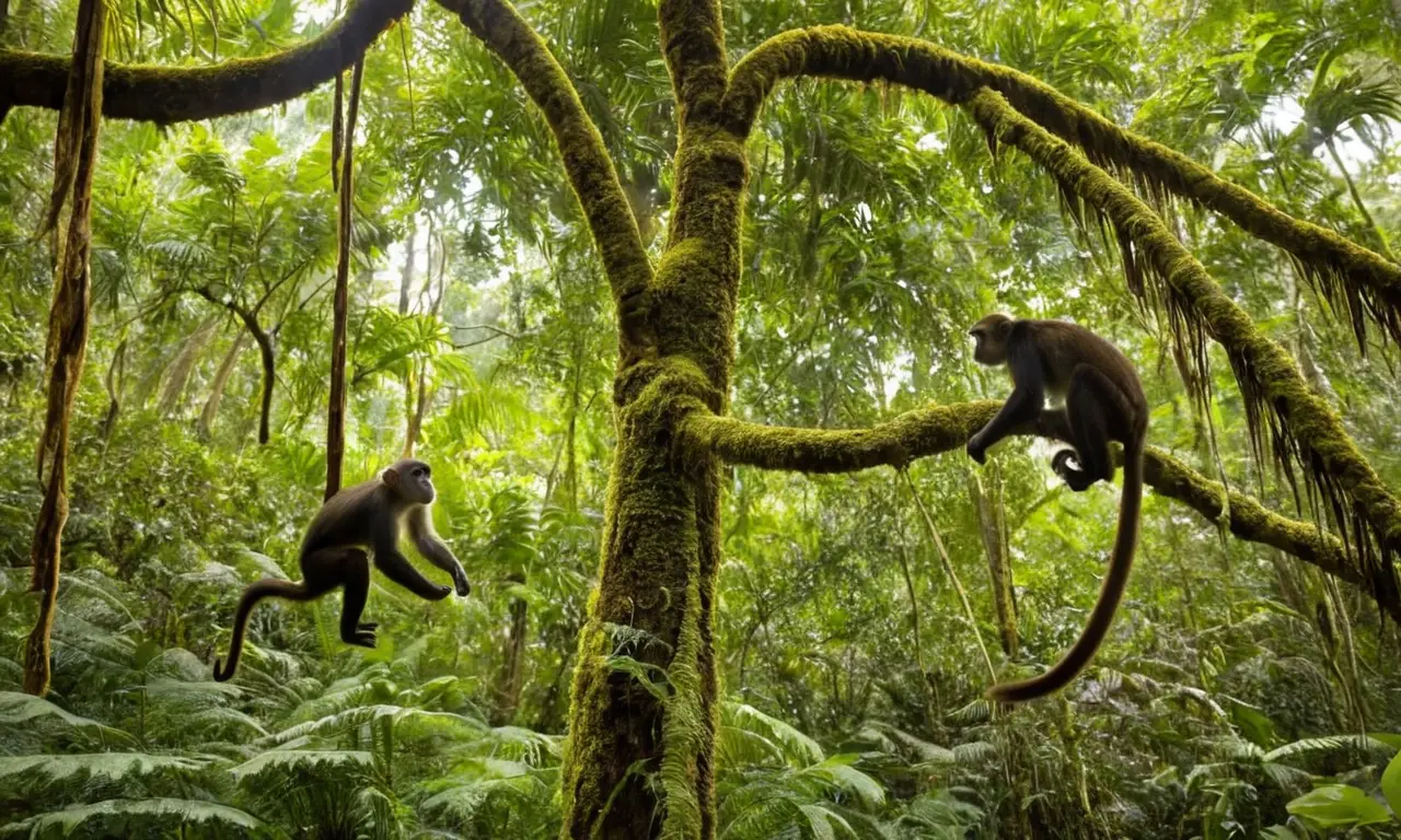 Selva vibrante llena de vida y armonía