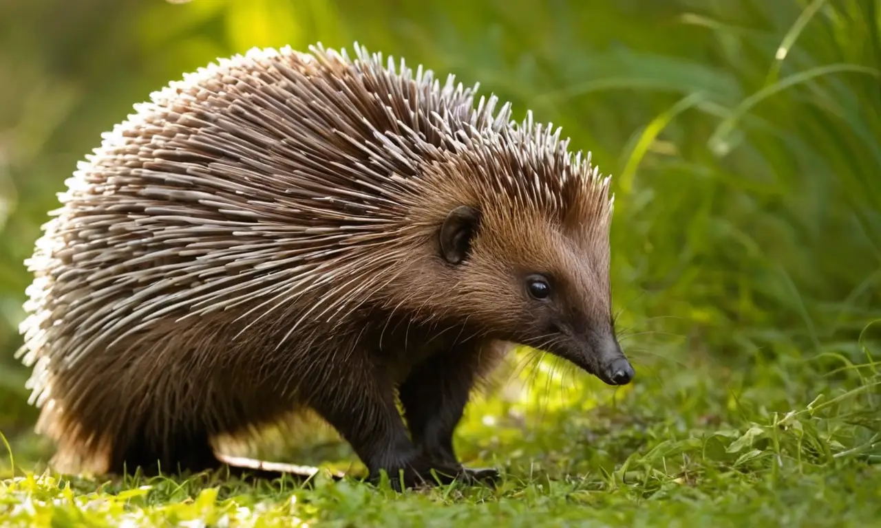 Echidna brilla en un entorno natural