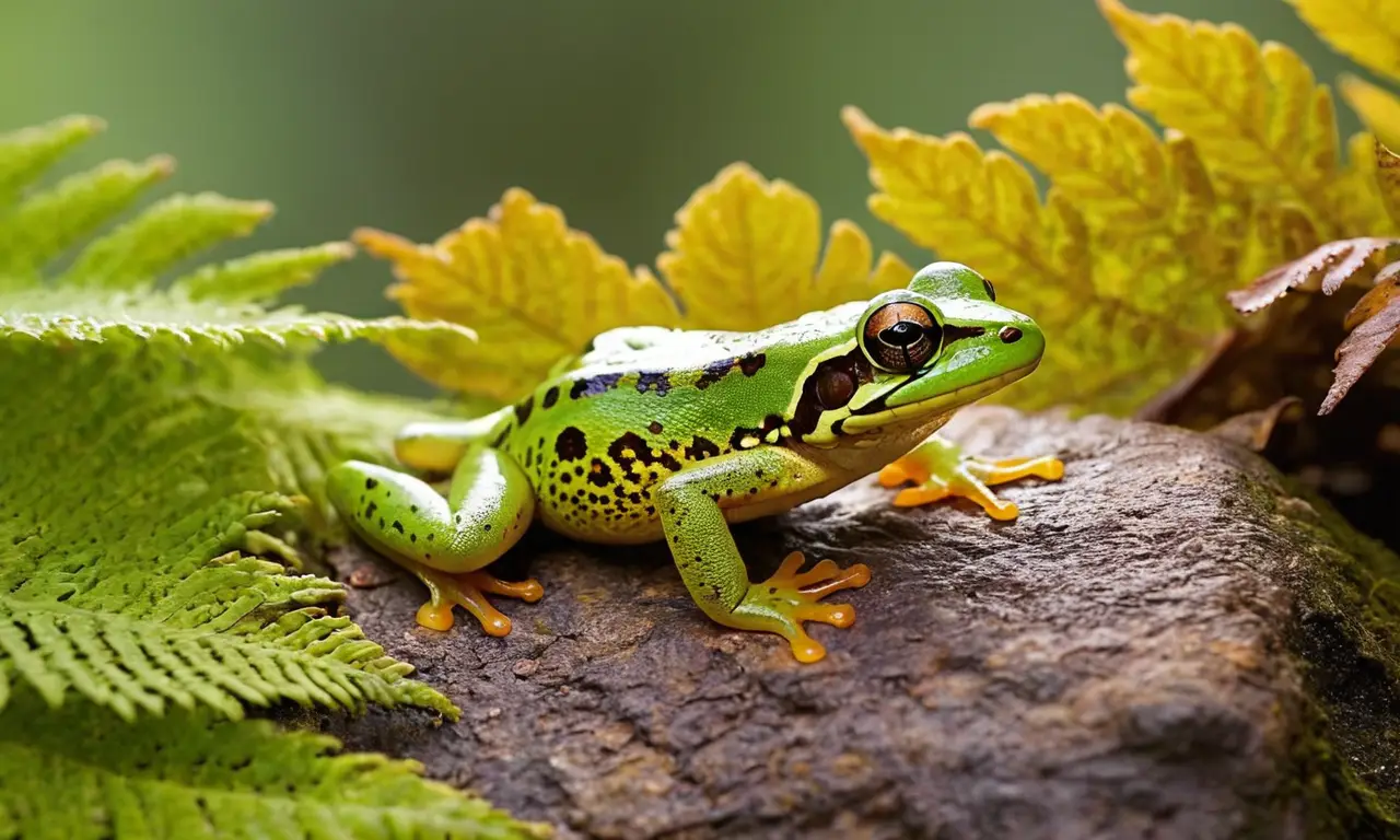Naturaleza vibrante con vida y colores