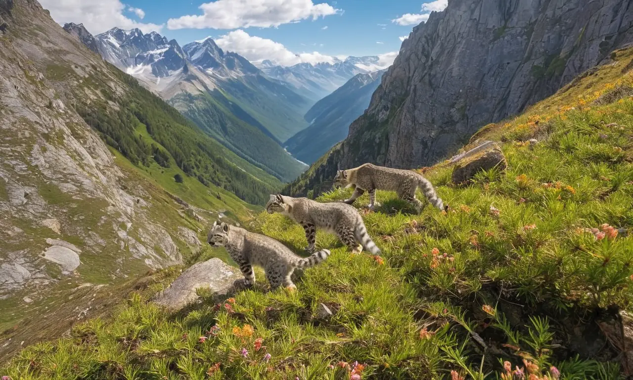 Majestuosos paisajes montañosos y vida salvaje