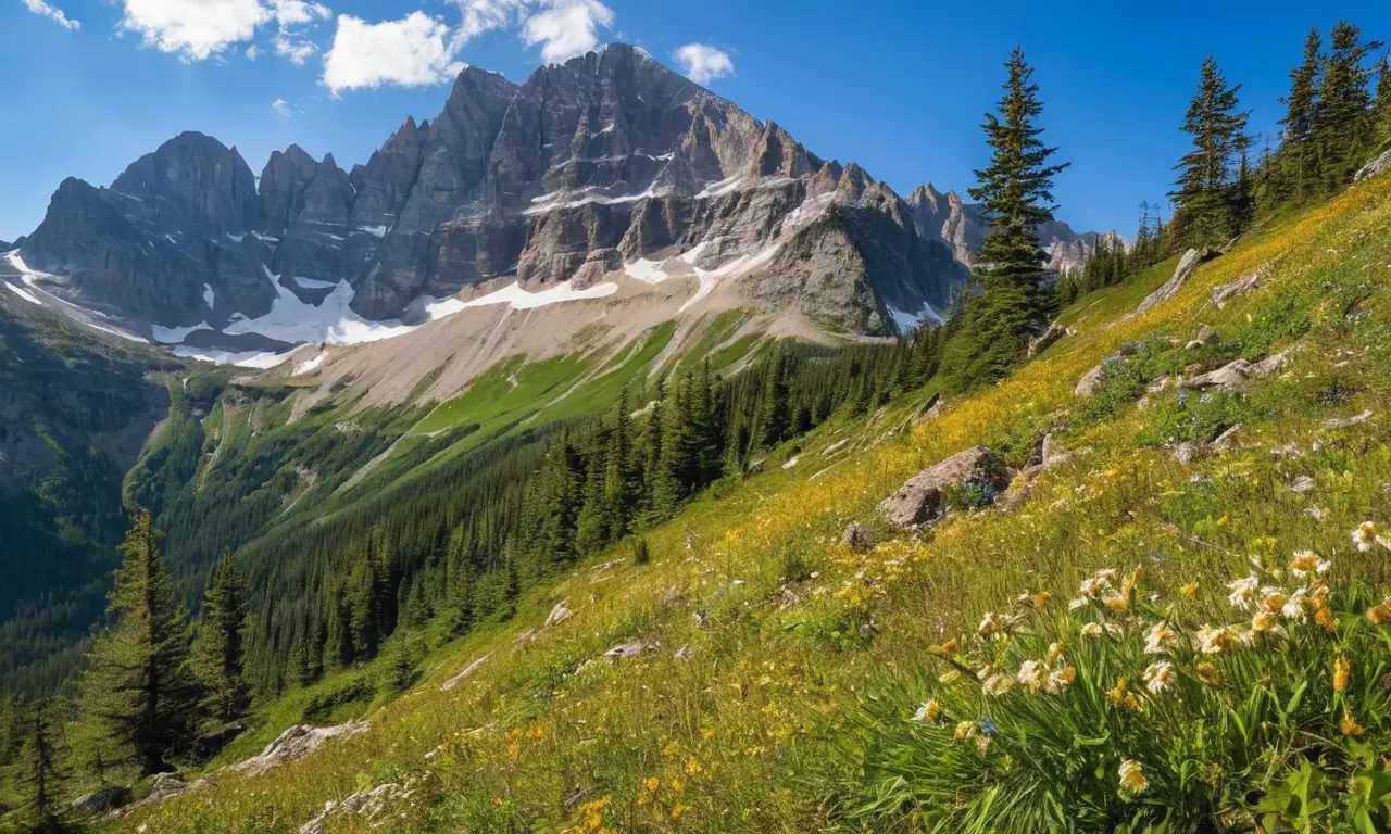 Montañas majestuosas con rica biodiversidad y paisajes
