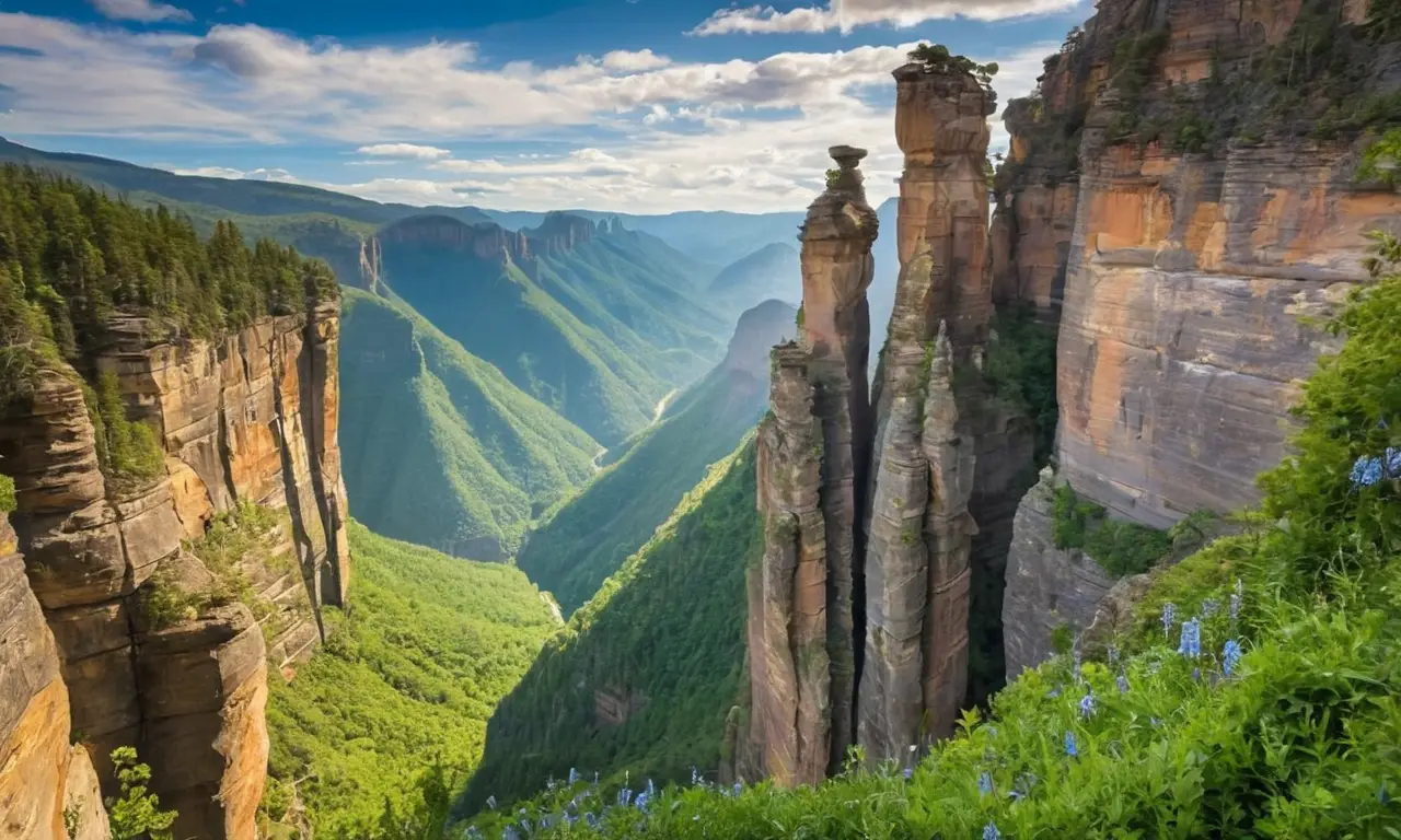 Majestuosos paisajes naturales con detalles vibrantes