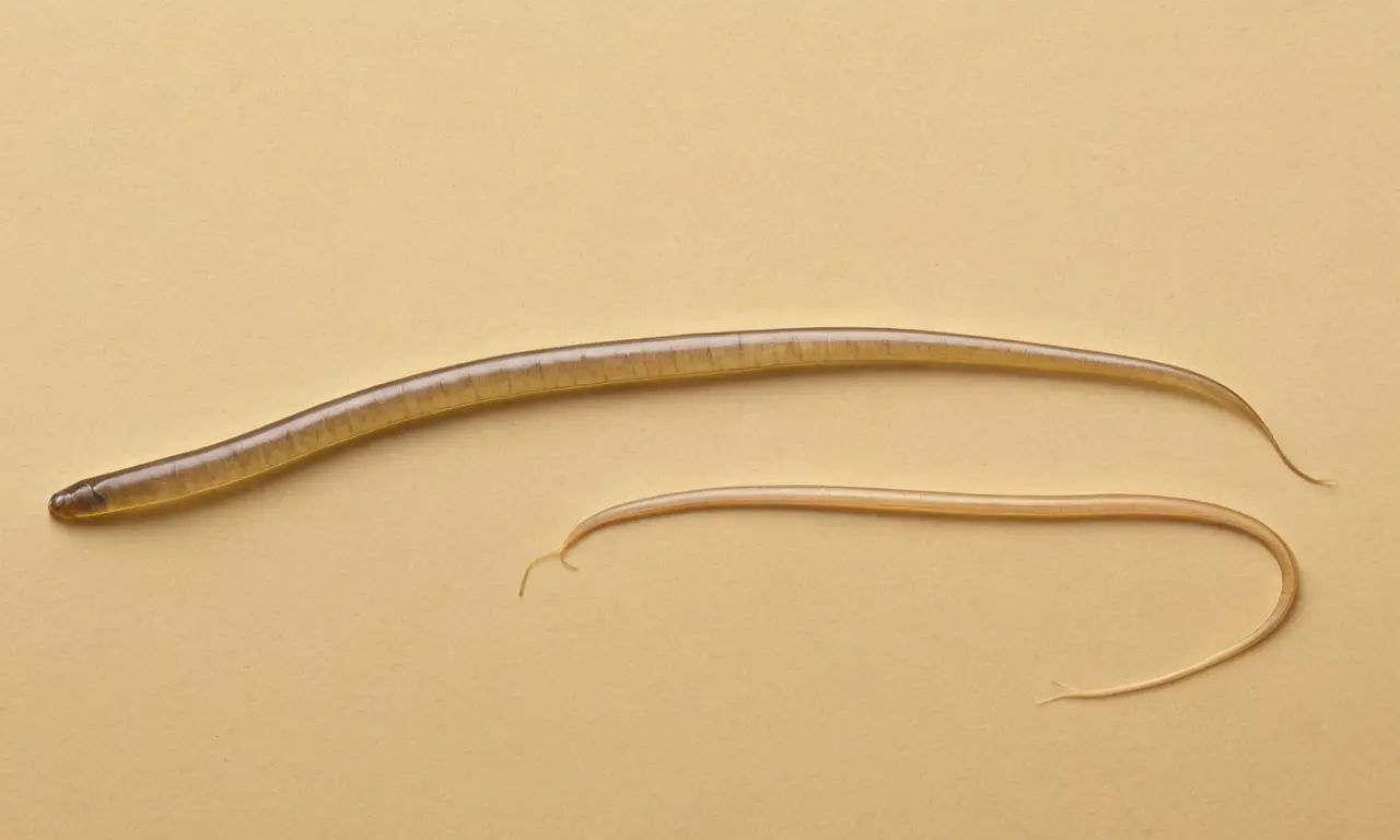Ilustración científica de diversos nematodes